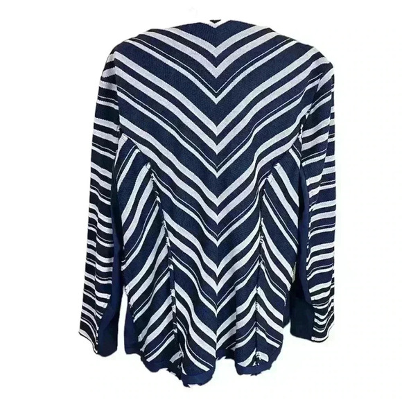 Lane Bryant Black and White Striped Blazer - Picture 2 of 14